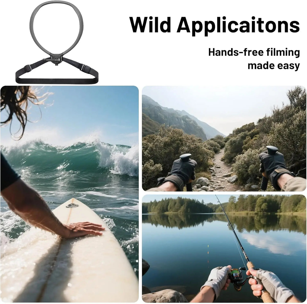 PGYTECH CapLock Neck Mount For GoPro And Action Cameras