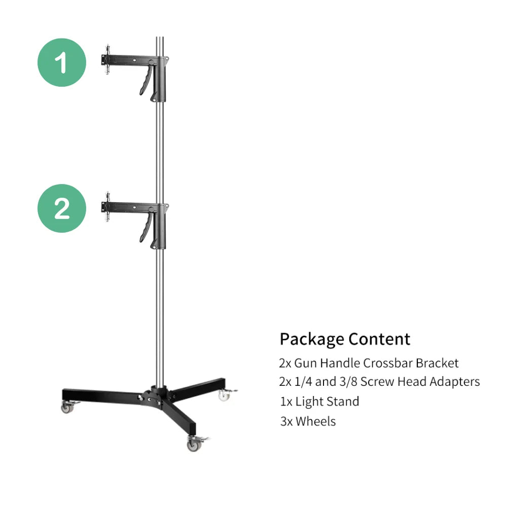 SH Stainless Steel Foldable Photography Lighting Stand Tripod