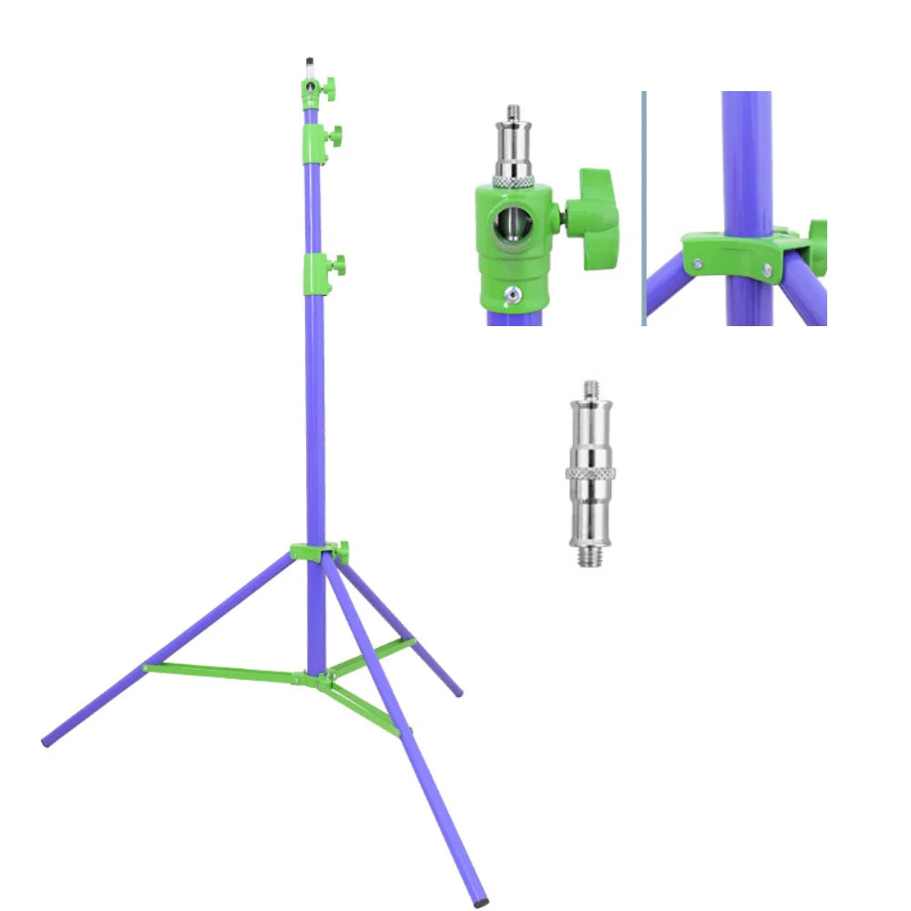 SH Stainless Steel Foldable Photography Lighting Stand Tripod
