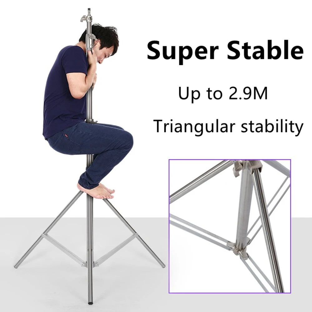 SH Stainless Steel Foldable Photography Lighting Stand Tripod