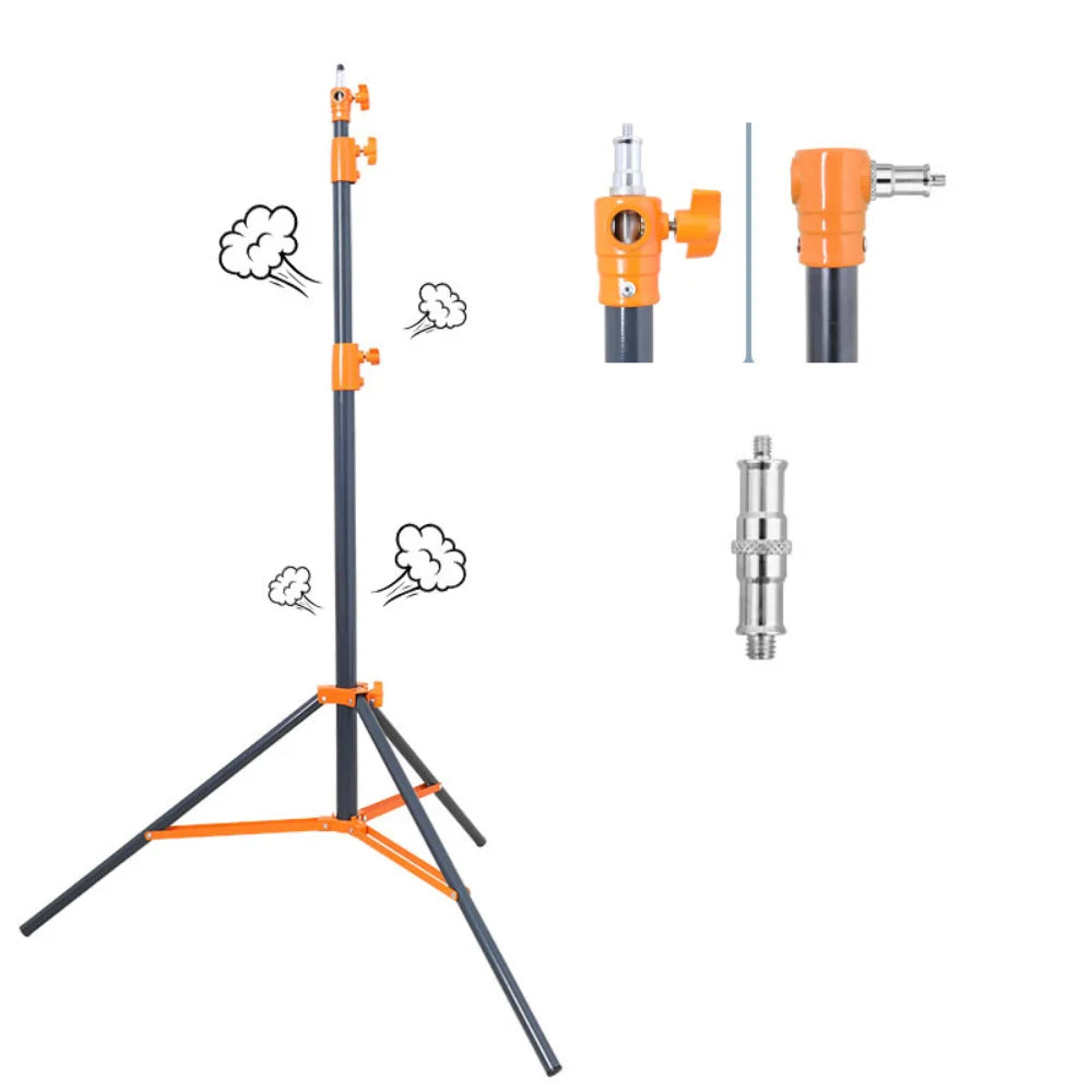 SH Stainless Steel Foldable Photography Lighting Stand Tripod