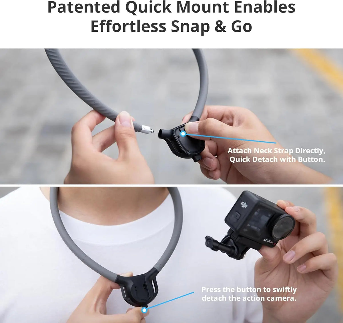 PGYTECH CapLock Neck Mount For GoPro And Action Cameras
