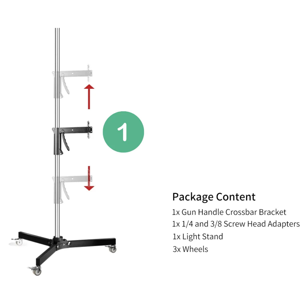 SH Stainless Steel Foldable Photography Lighting Stand Tripod